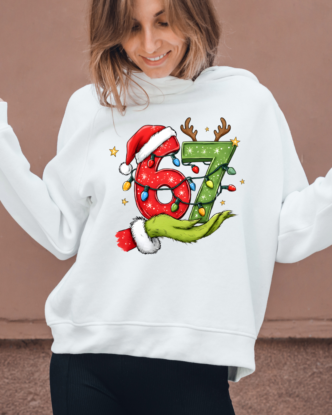 67 Grinch Sweatshirt-Grinch Christmas Shirt-Funny Holiday Shirt