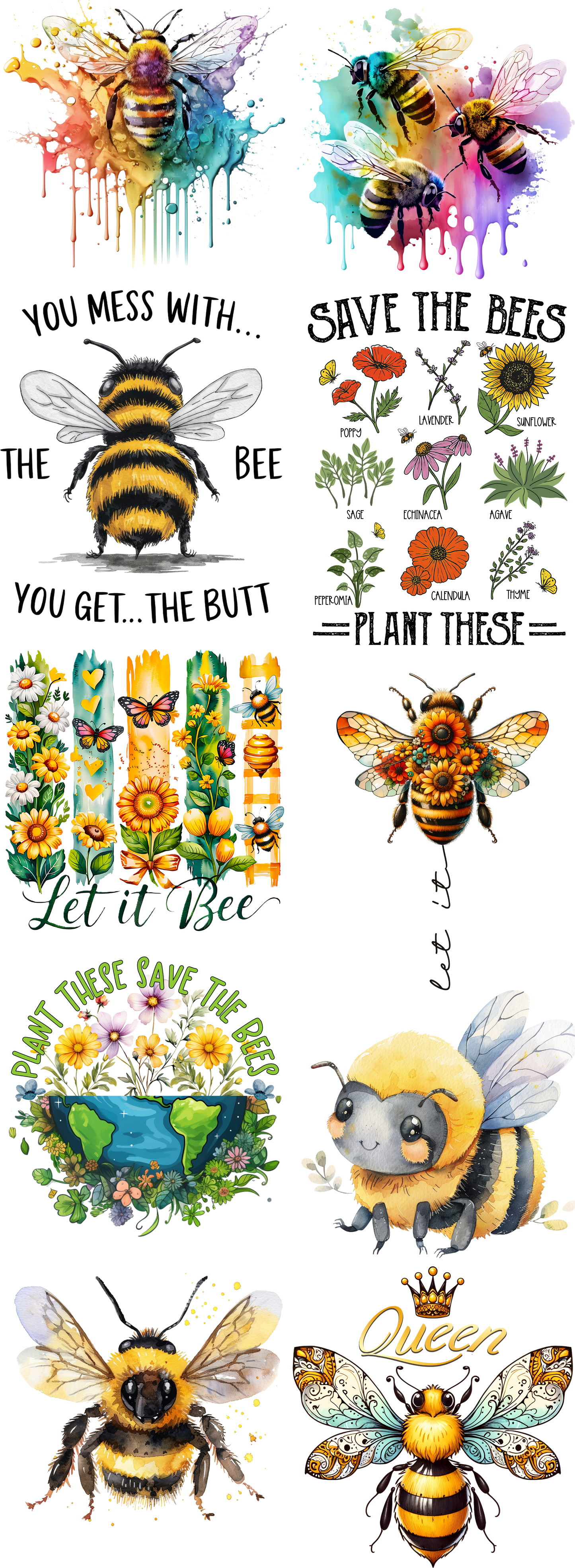 The Bees Knees Gang Sheet 22 x 60