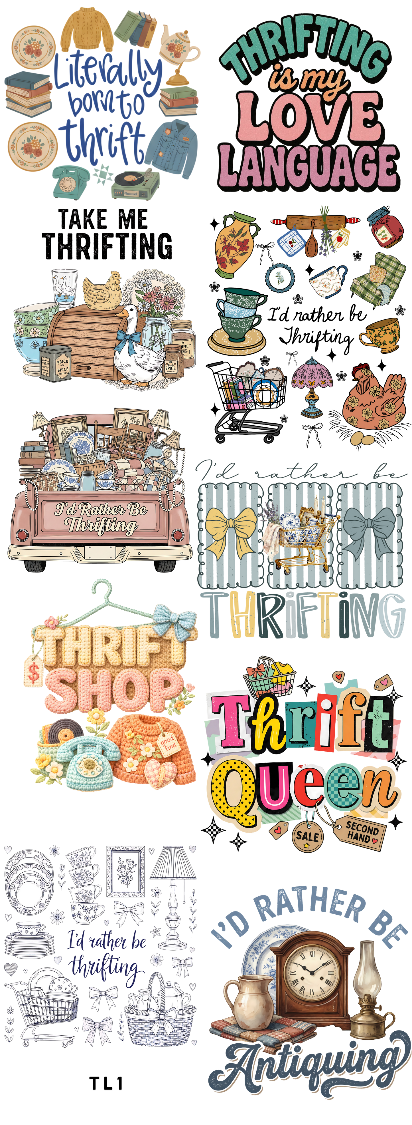 Thrifted and Gifted Gang Sheet