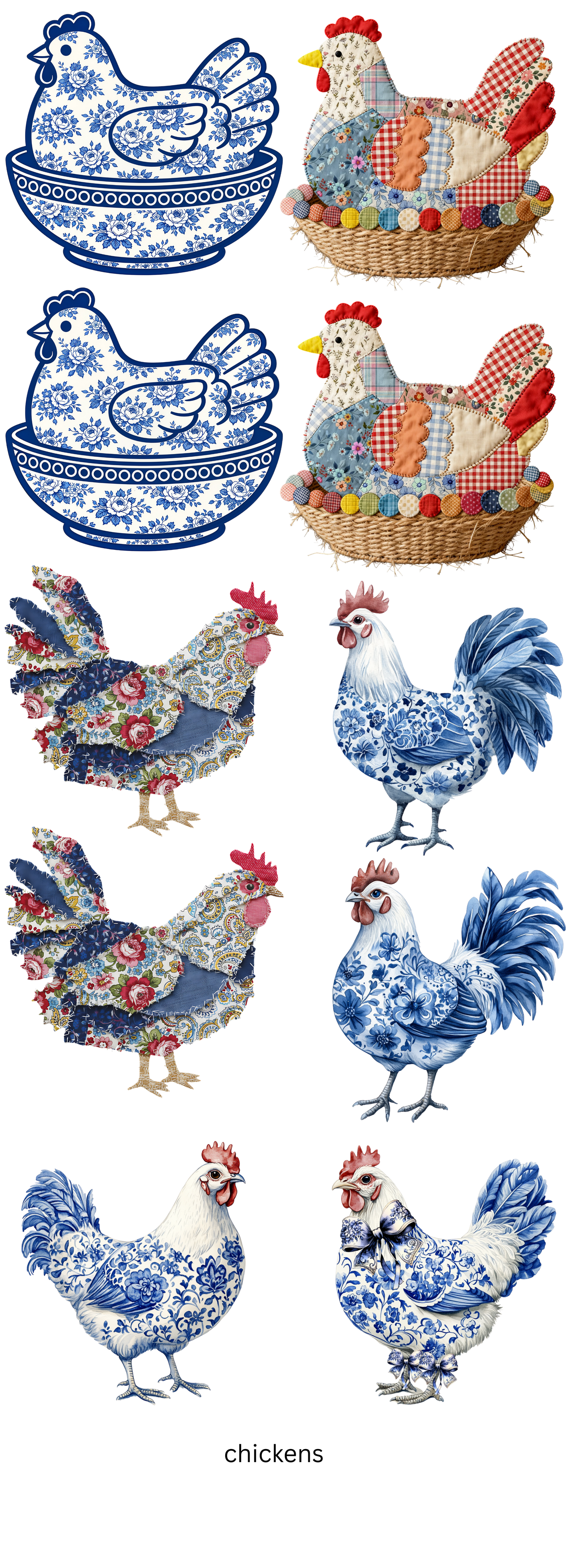 The Cluckin' Collection Gang Sheet