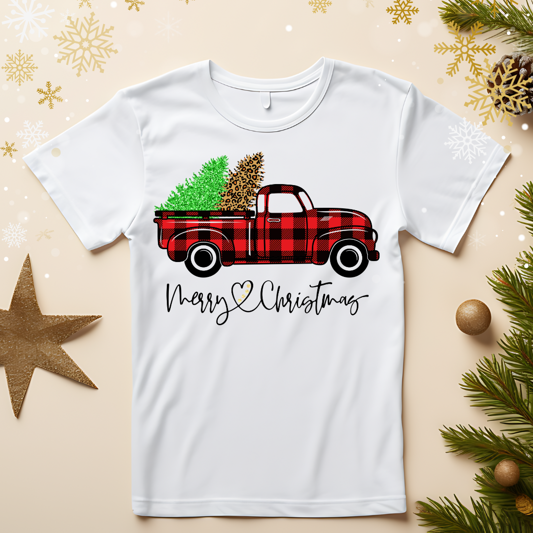 Buffalo Check Christmas Cruiser Tee