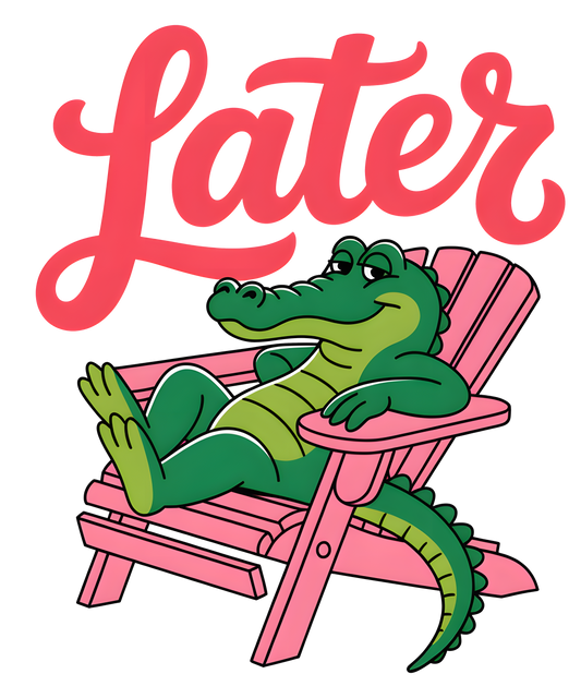 Later Gator Ready To Press Heat Transfer