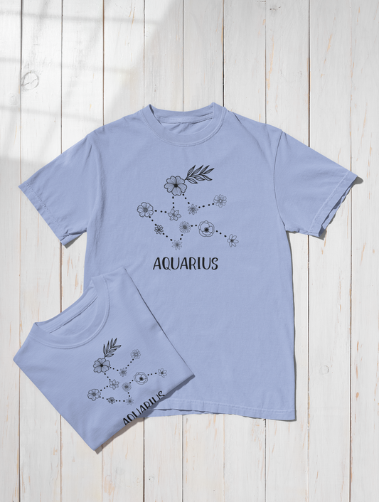Floral Aquarius Tee