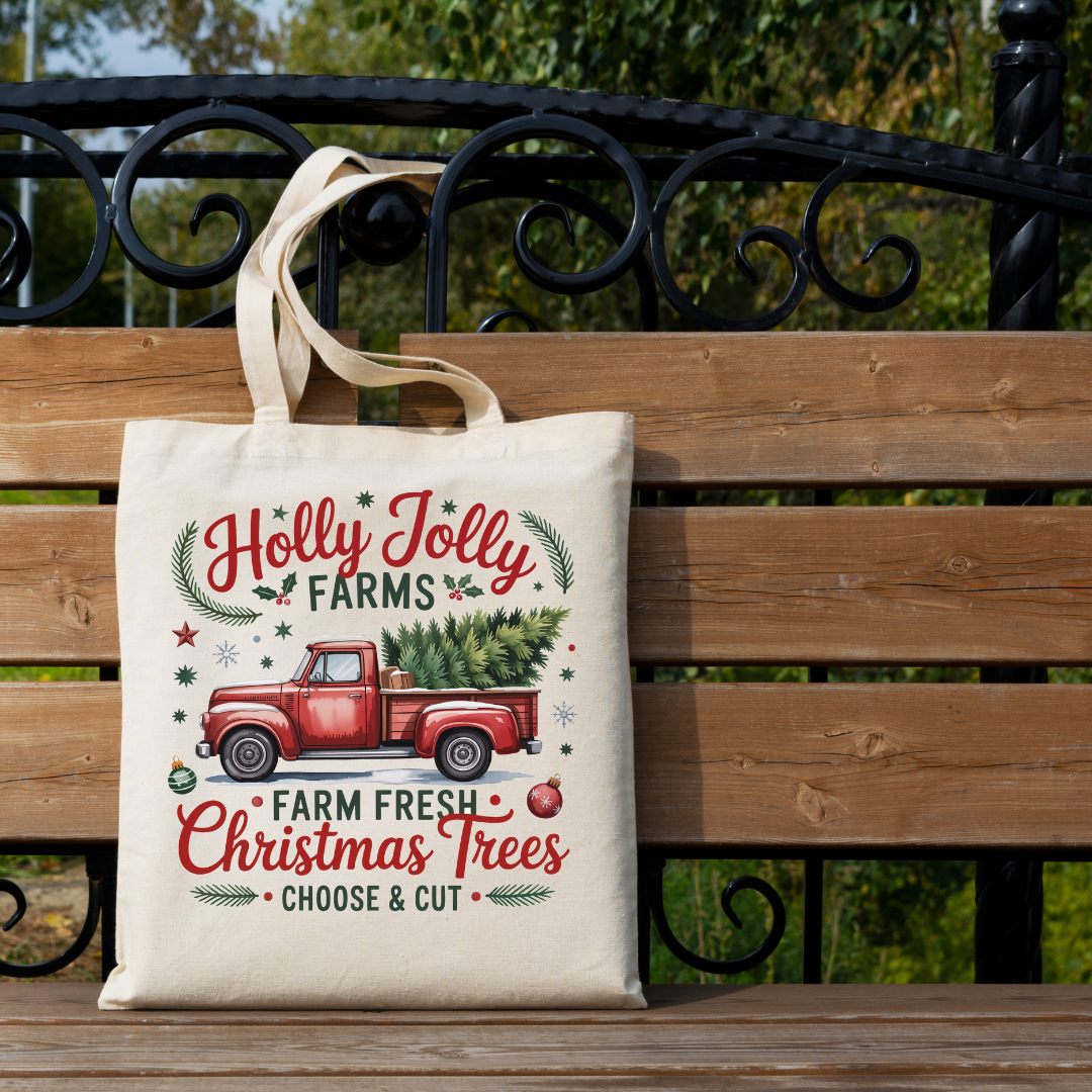 Have A Holly Jolly Christmas Tree Tote