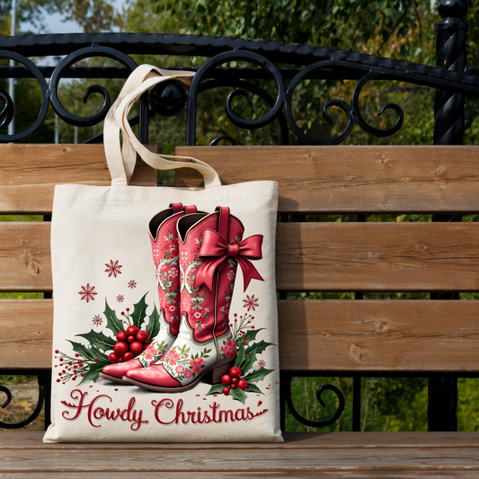 Boot Scootin' Christmas Tote