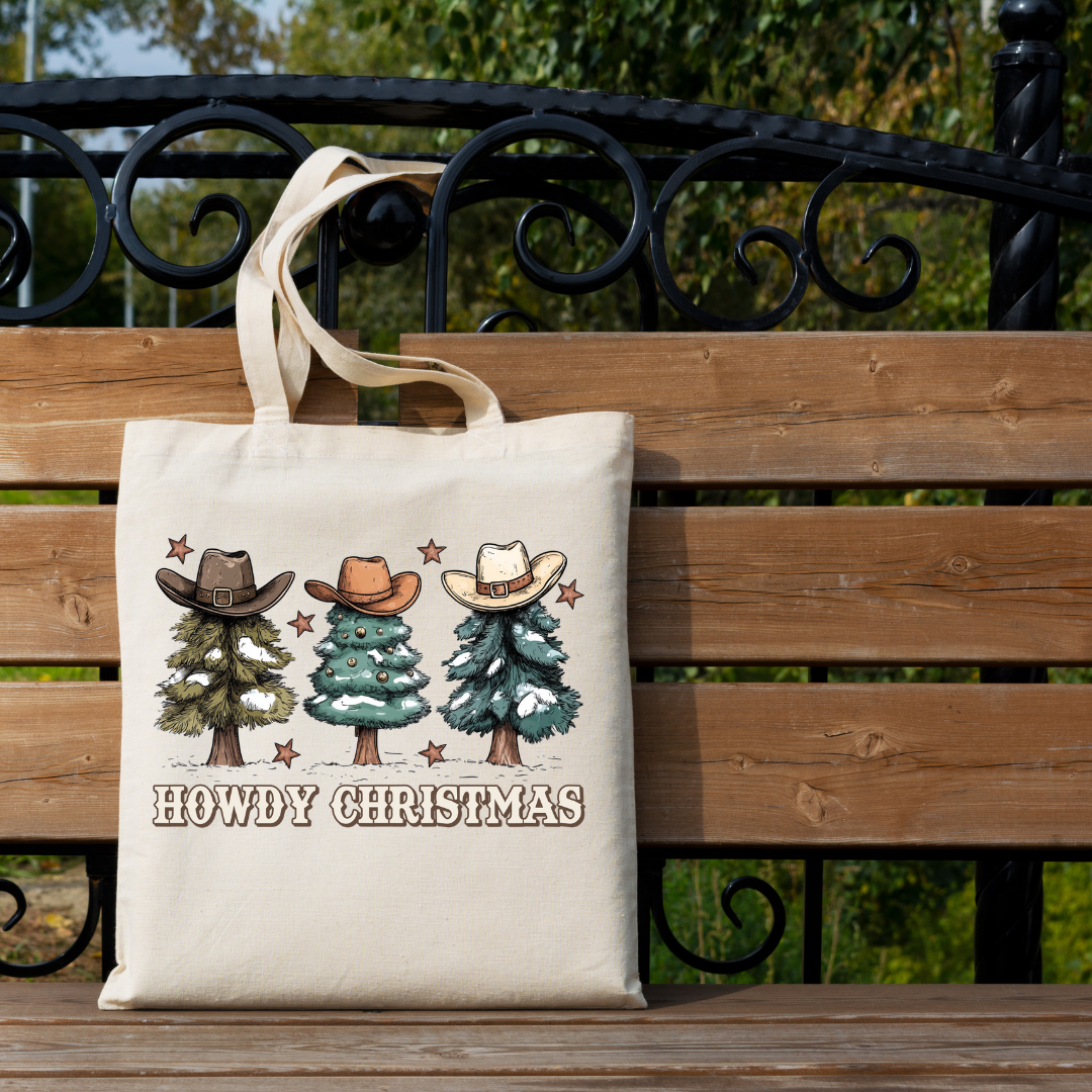 Howdy Partner Christmas Tree Tote