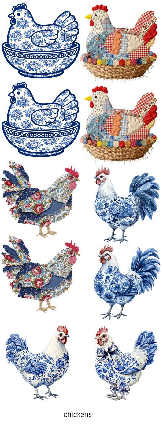 The Cluckin' Collection Gang Sheet