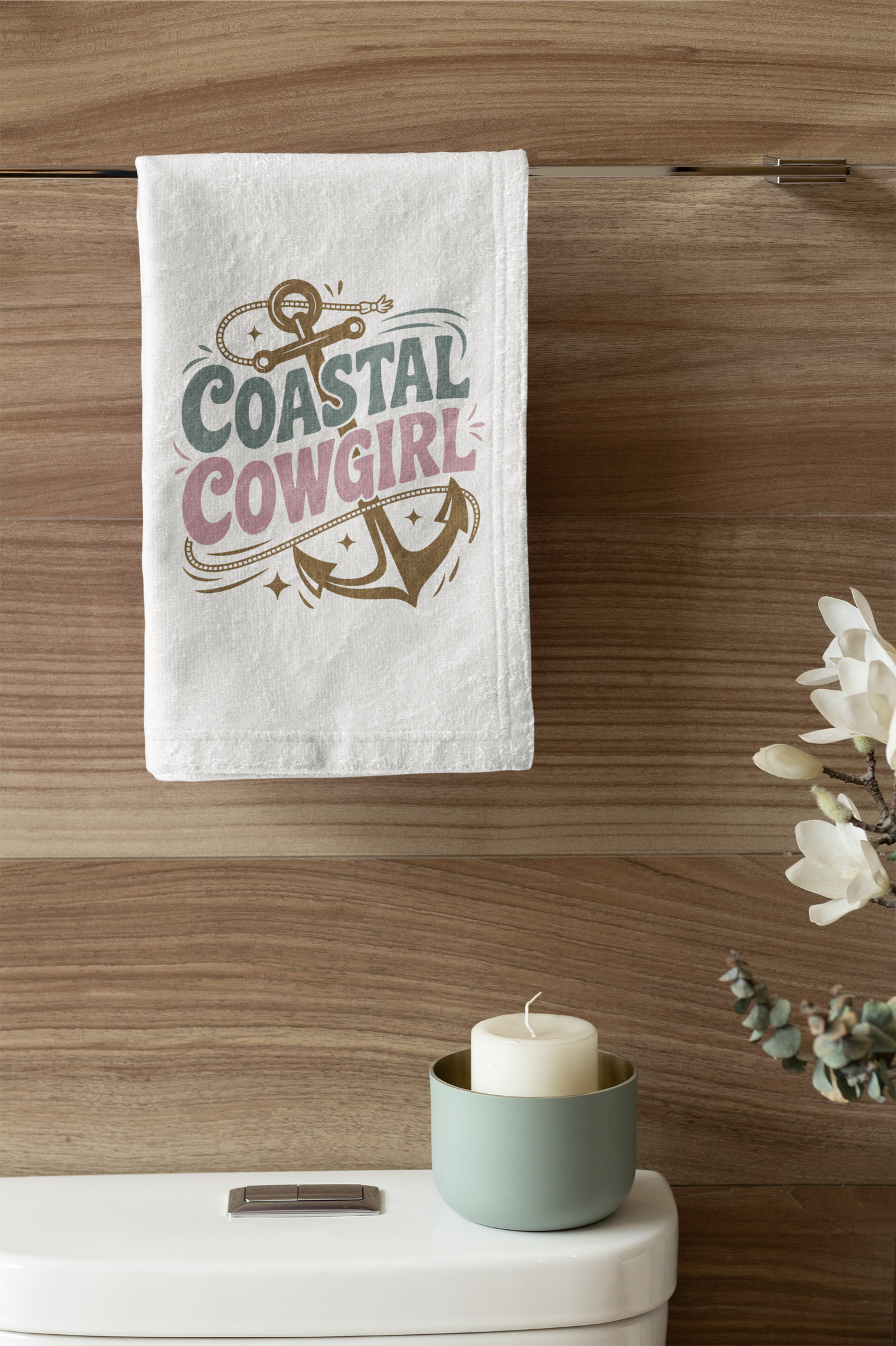 Coastal Cowgirl Hand Towel