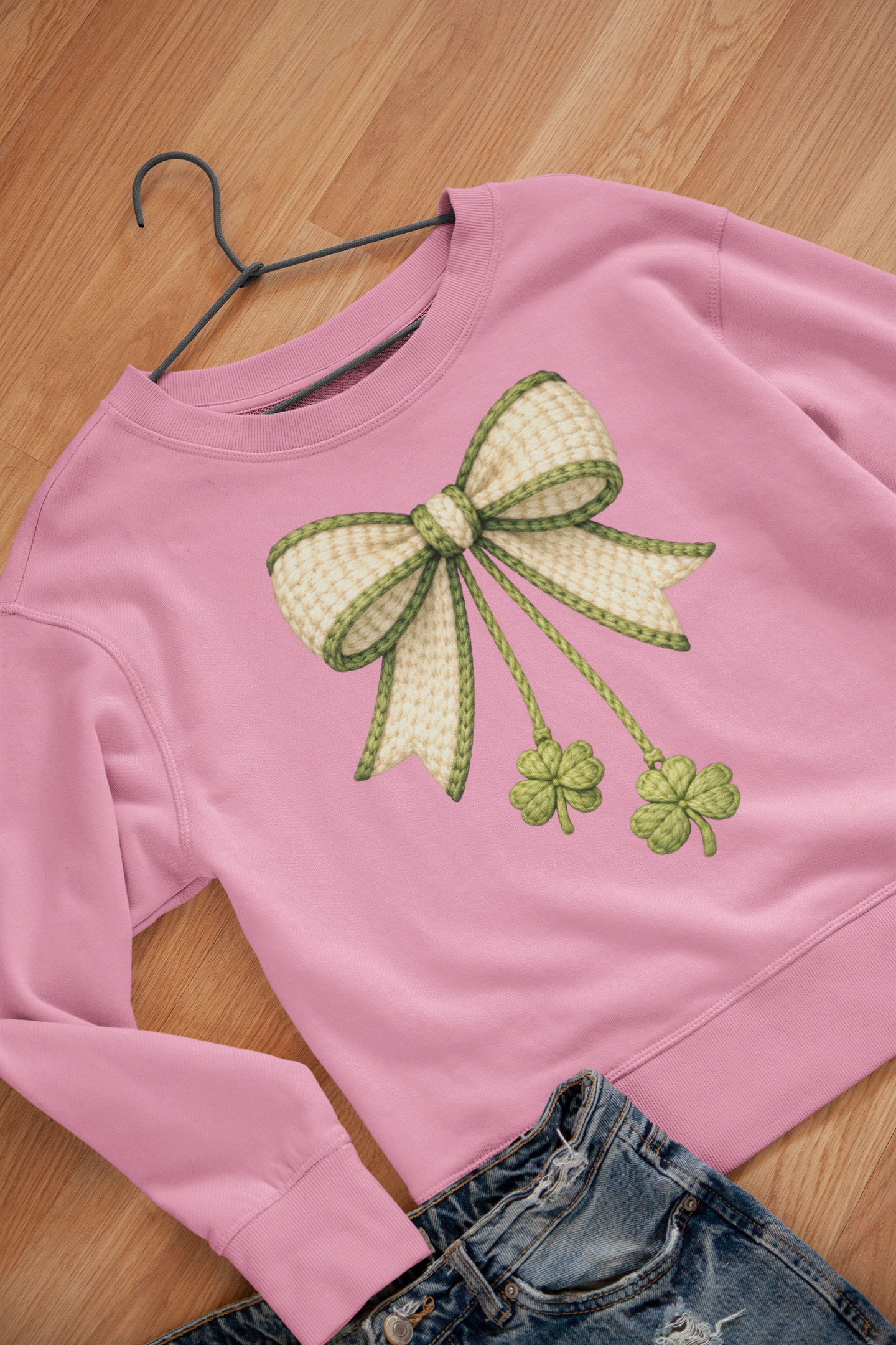 Lucky Bow Coquette Crewneck